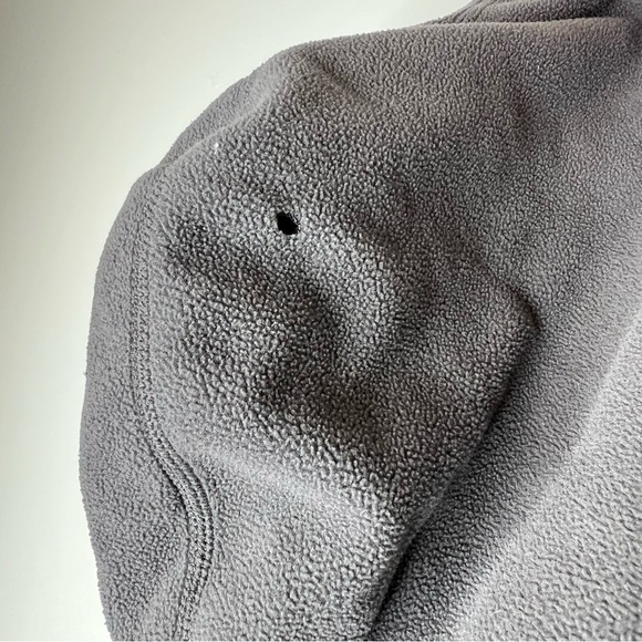 Lululemon On the Move Relaxed Fit Fleece Pullover Gray Hoodie Size 8 - Picture 9 of 11